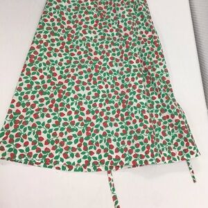 Vintage Strawberry Print Wrap Skirt Size L 🍓